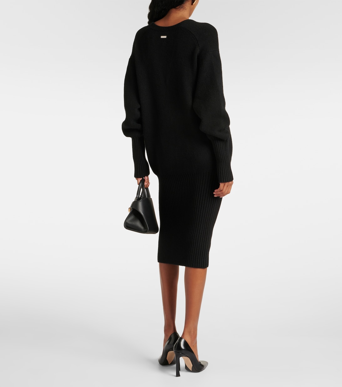 Abito midi in misto cashmere | Ferragamo