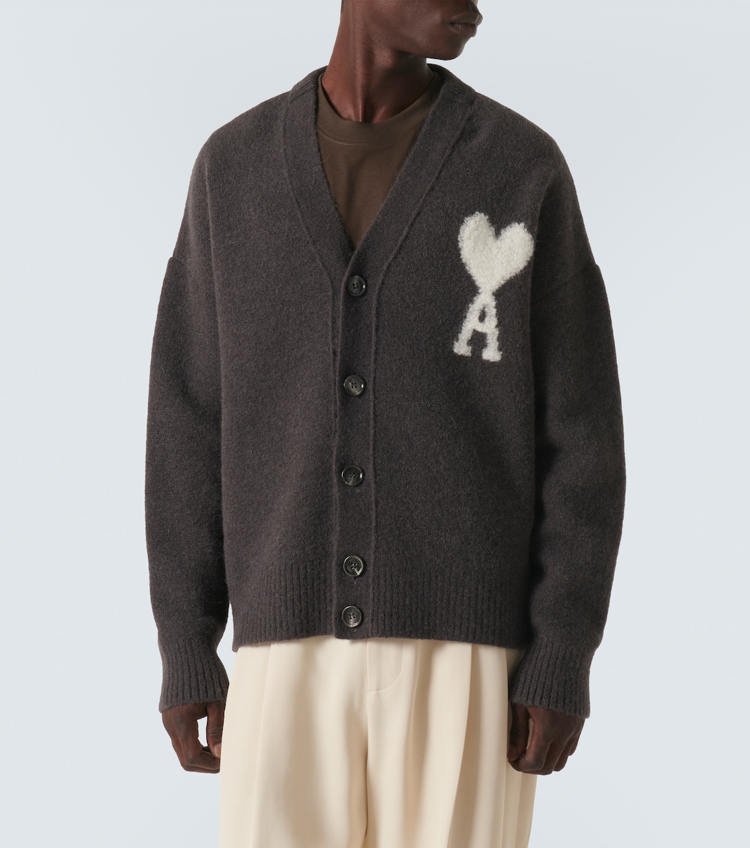Cardigan Ami de Cœur aus einem Alpakawollgemisch | Ami Paris