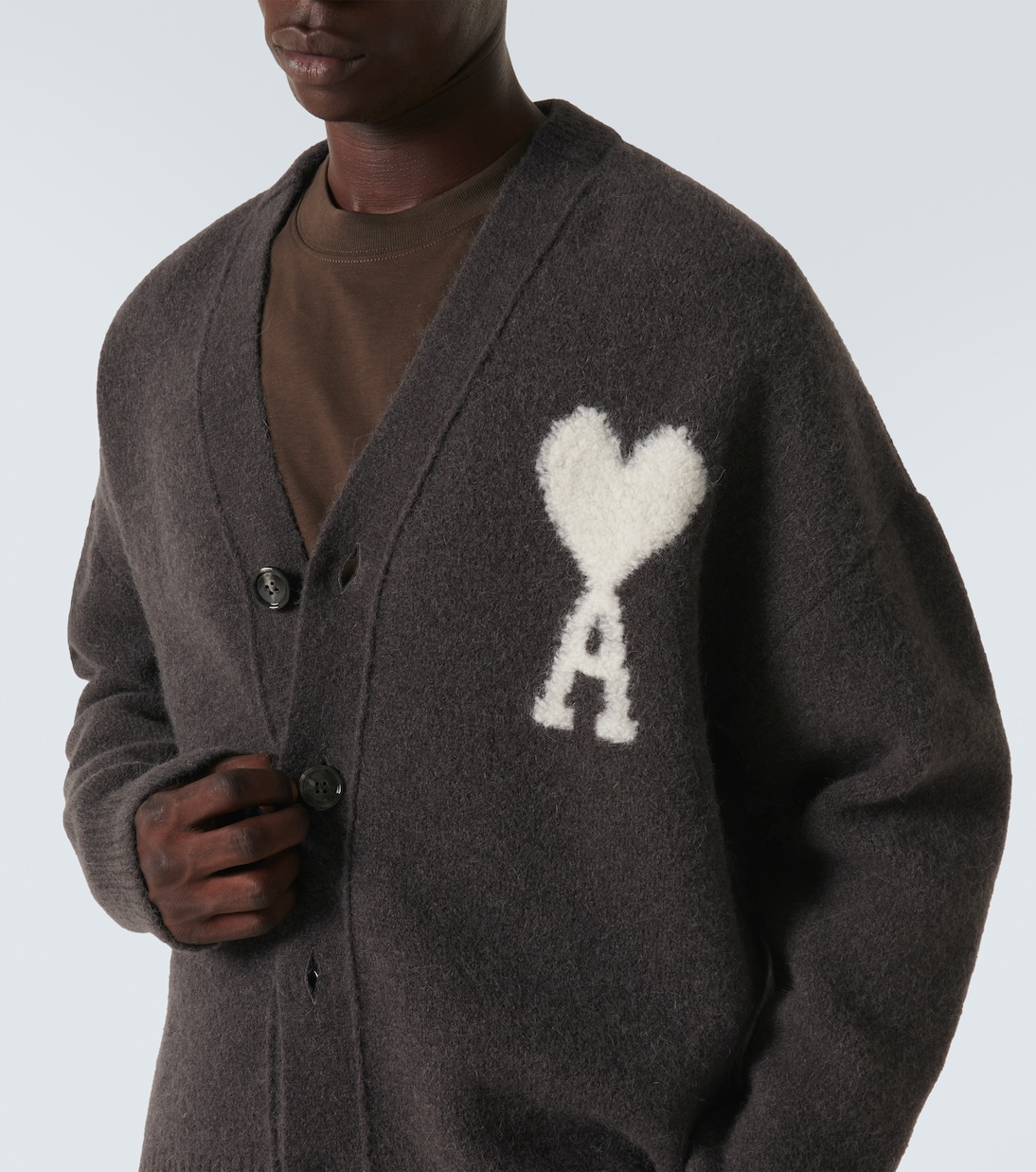 Cardigan Ami de Cœur aus einem Alpakawollgemisch | Ami Paris