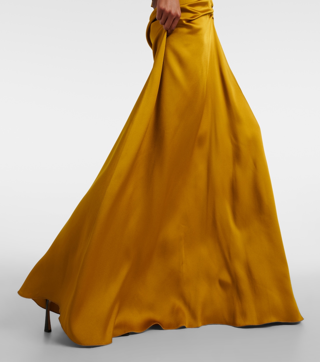 Robe longue en satin | Victoria Beckham