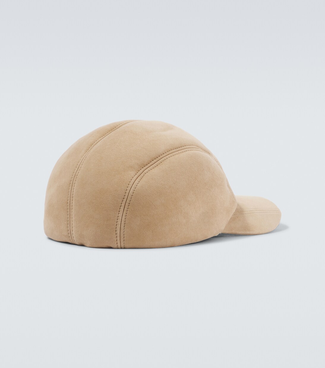 Logo shearling-lined leather baseball cap | Moncler Grenoble