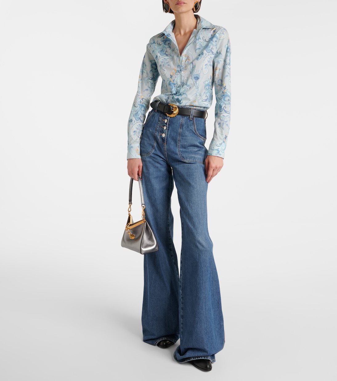 Camisa de mezcla de algodón estampada | Etro