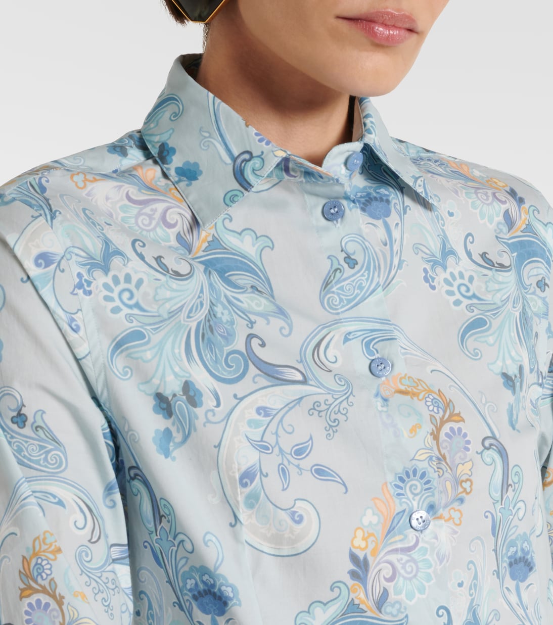 Camisa de mezcla de algodón estampada | Etro
