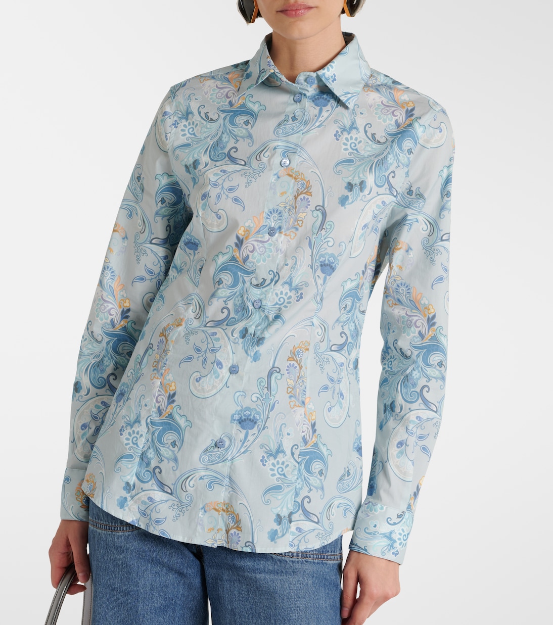 Camisa de mezcla de algodón estampada | Etro