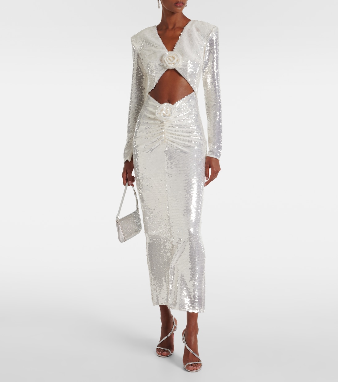 Abito lungo con cut-out e paillettes | The New Arrivals Ilkyaz Ozel