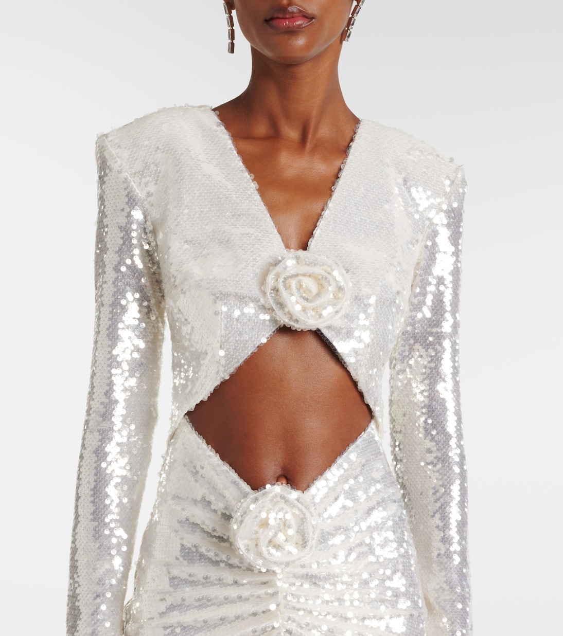 Abito lungo con cut-out e paillettes | The New Arrivals Ilkyaz Ozel