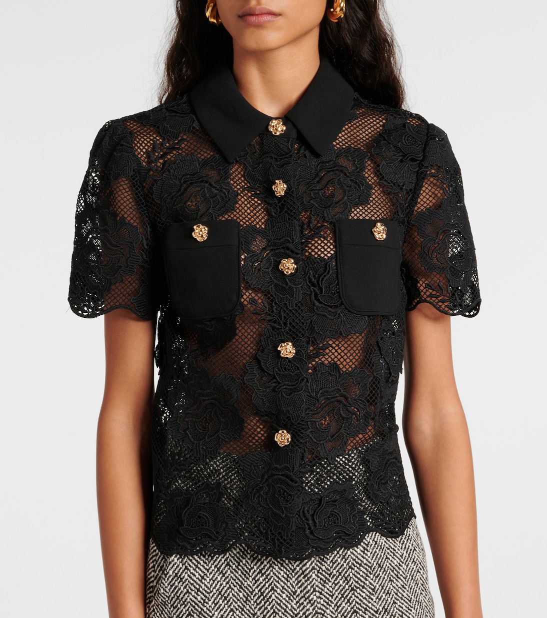 Lace shirt | Self-Portrait