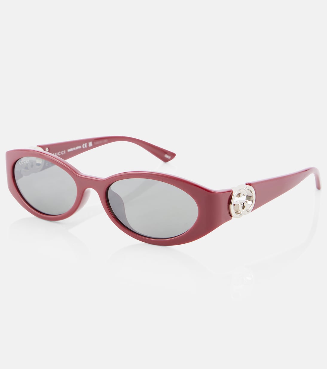 Occhiali da sole ovali GUCCI stile Hailey per giovani trendy