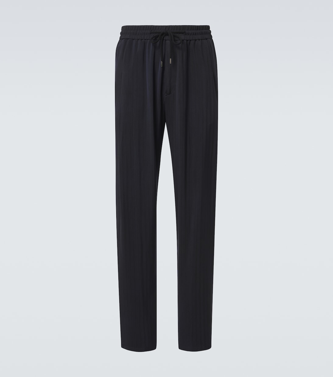 Herringbone jacquard tapered pants | Giorgio Armani