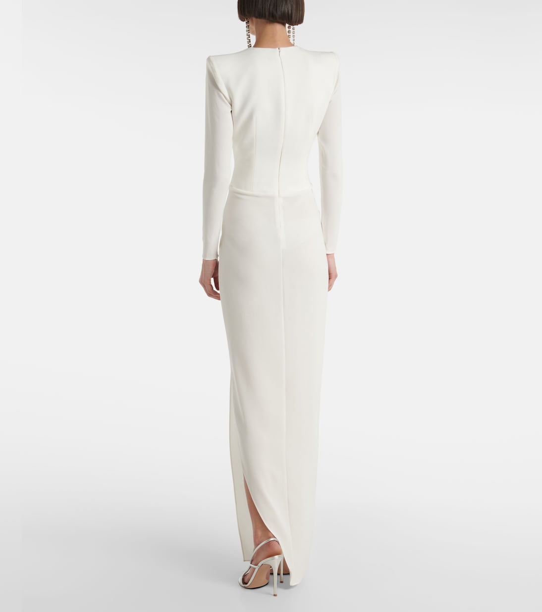Asymmetric draped crêpe gown | Alex Perry