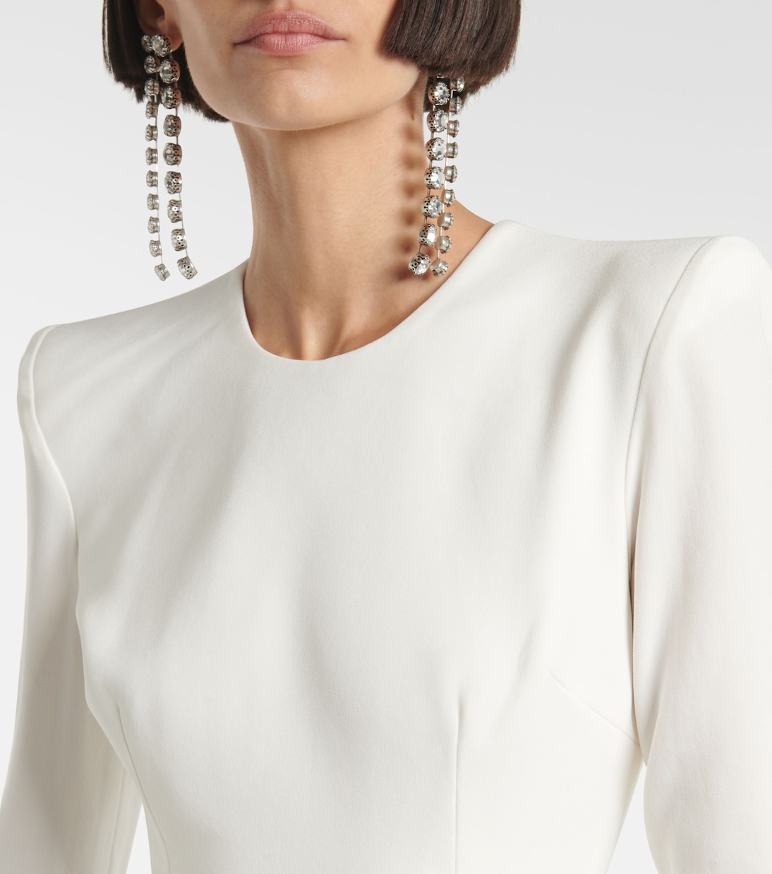 Asymmetric draped crêpe gown | Alex Perry