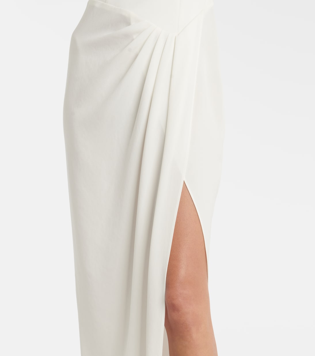 Asymmetric draped crêpe gown | Alex Perry