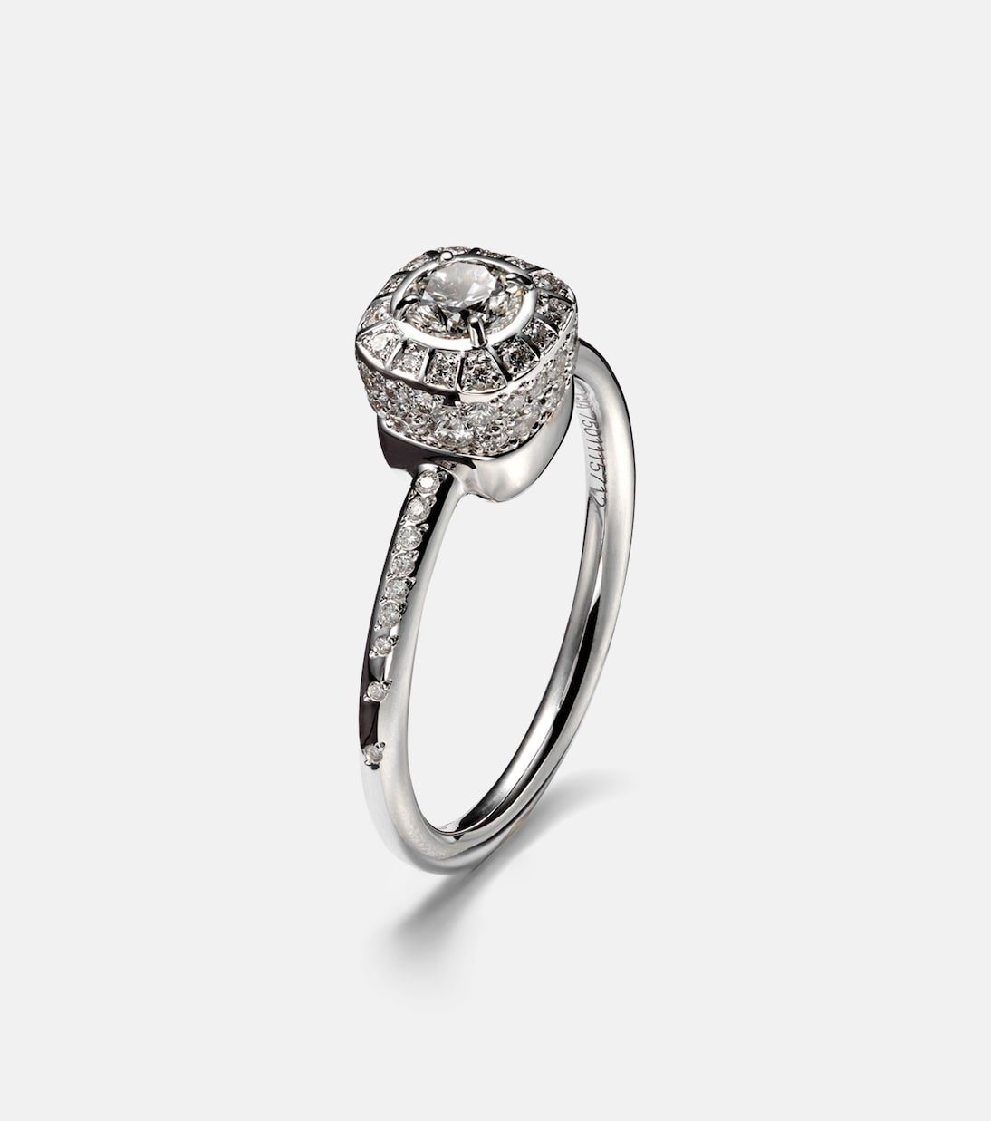 Nudo Petit 18kt white gold (750/1000) ring with diamonds | Pomellato