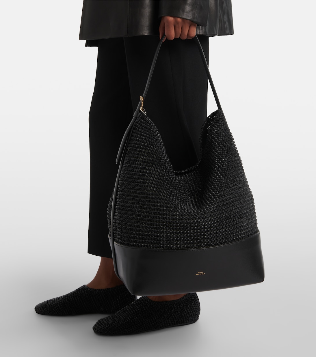 Cabas en cuir tissé | Toteme