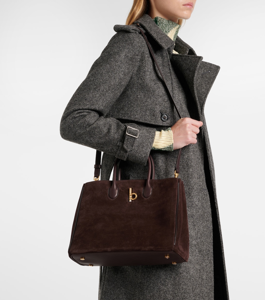 Sac Rocking Horse Small en daim | Burberry
