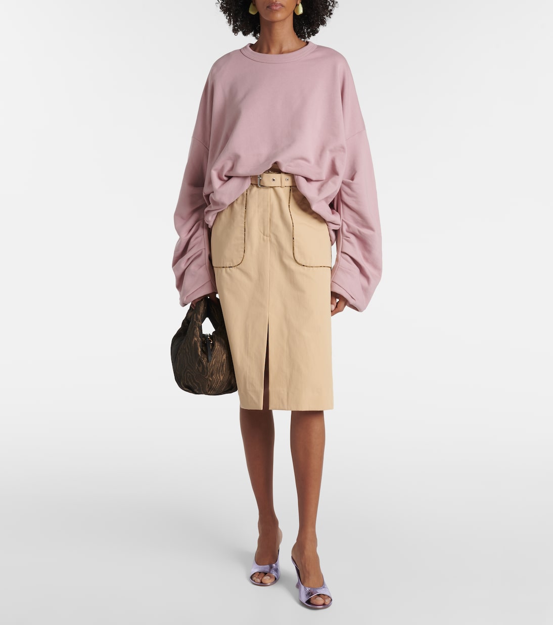 Mules in pelle metallizzata con zeppa | Dries Van Noten