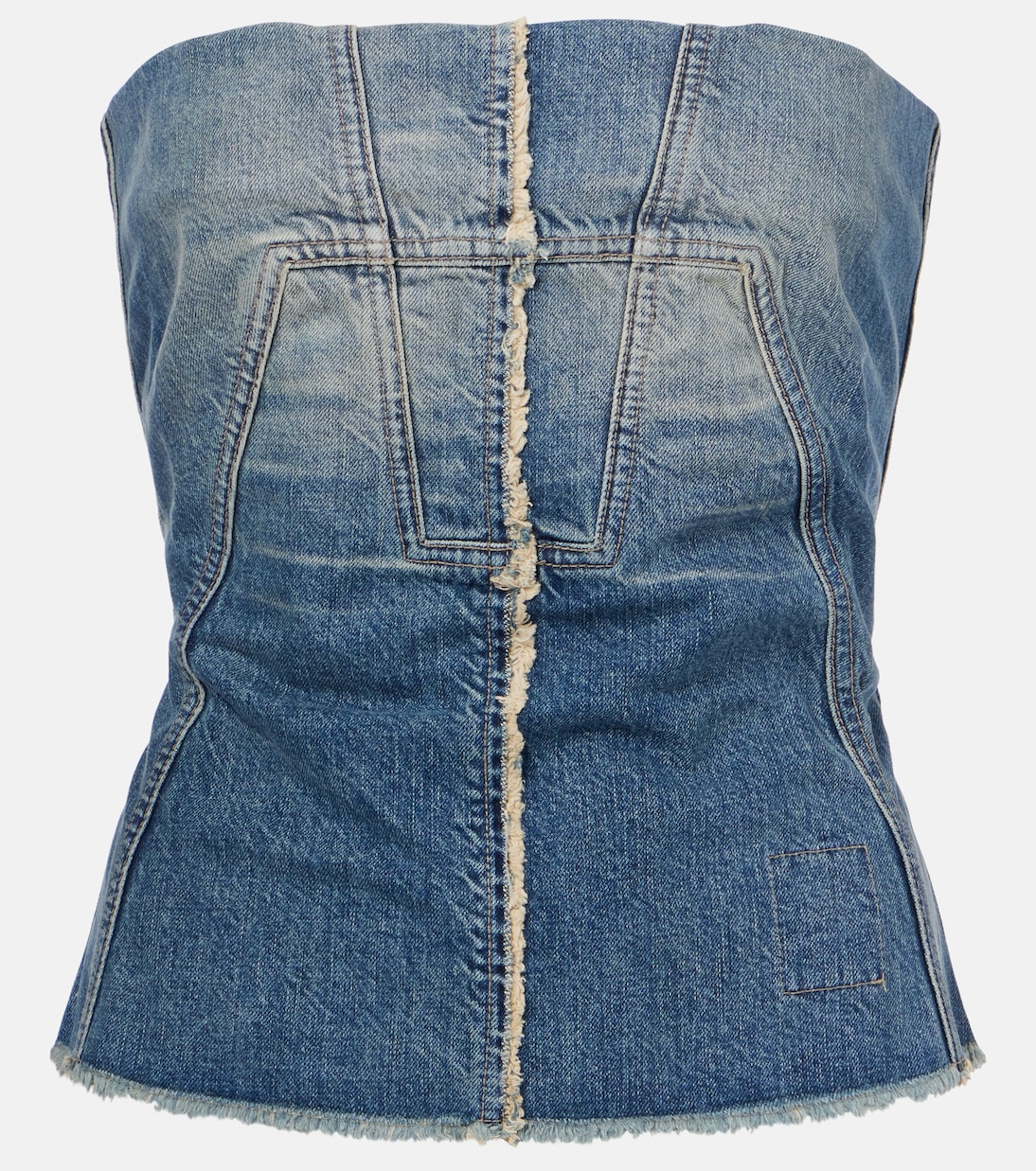 Corsé en denim | Rick Owens