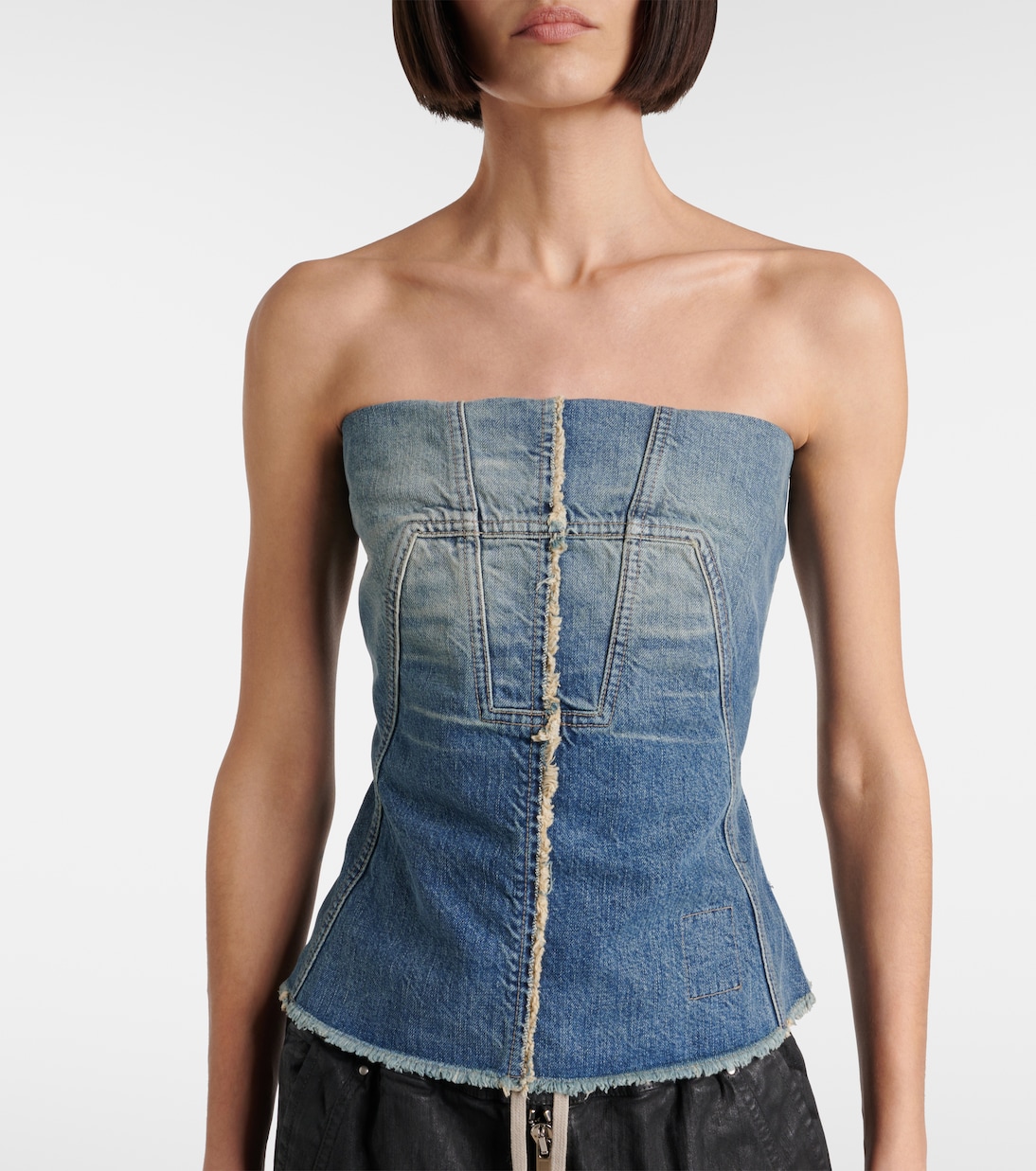 Corsé en denim | Rick Owens