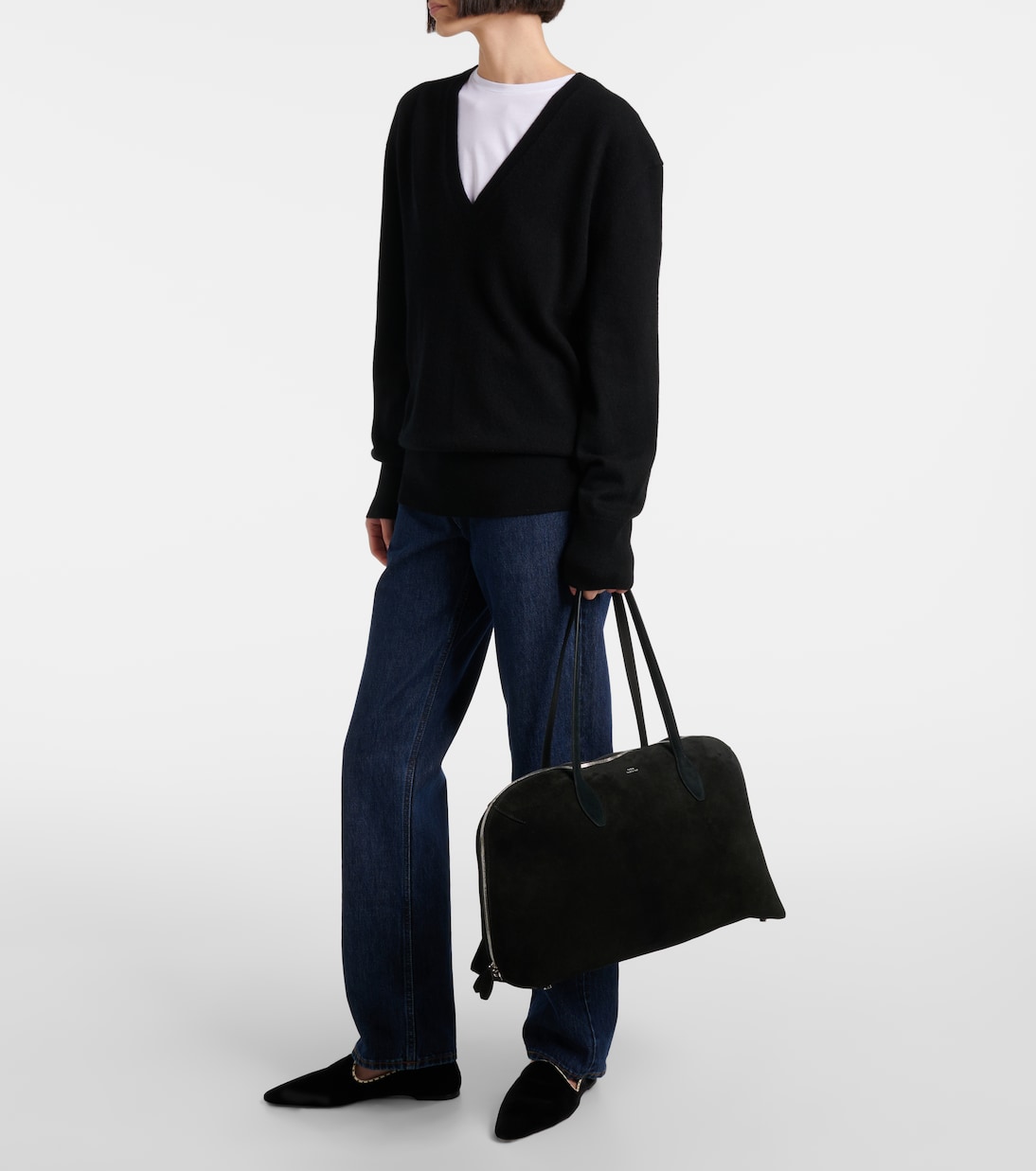 Borsa a spalla in suede | Toteme
