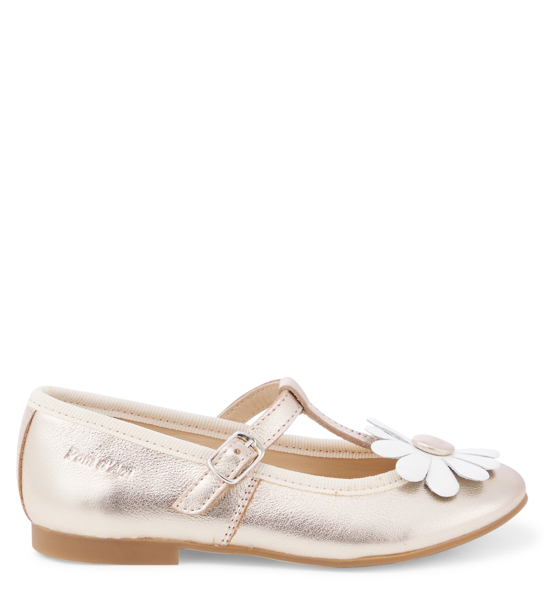 Ballerinas Dory Flo aus Metallic-Leder | Pom d'Api