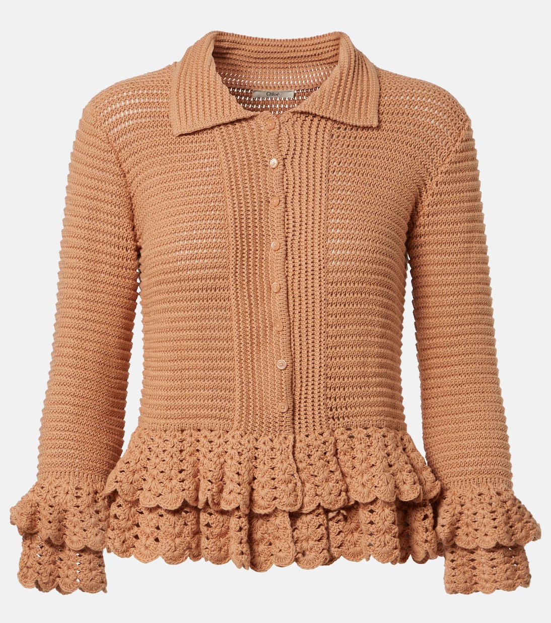 Cardigan en crochet de coton | Chloé