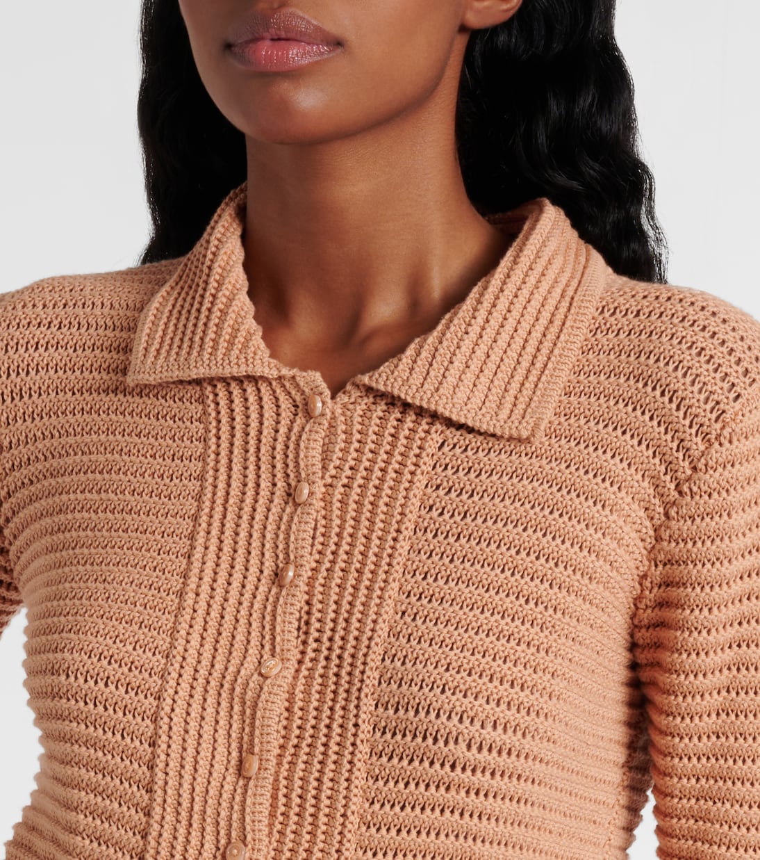 Cardigan en crochet de coton | Chloé