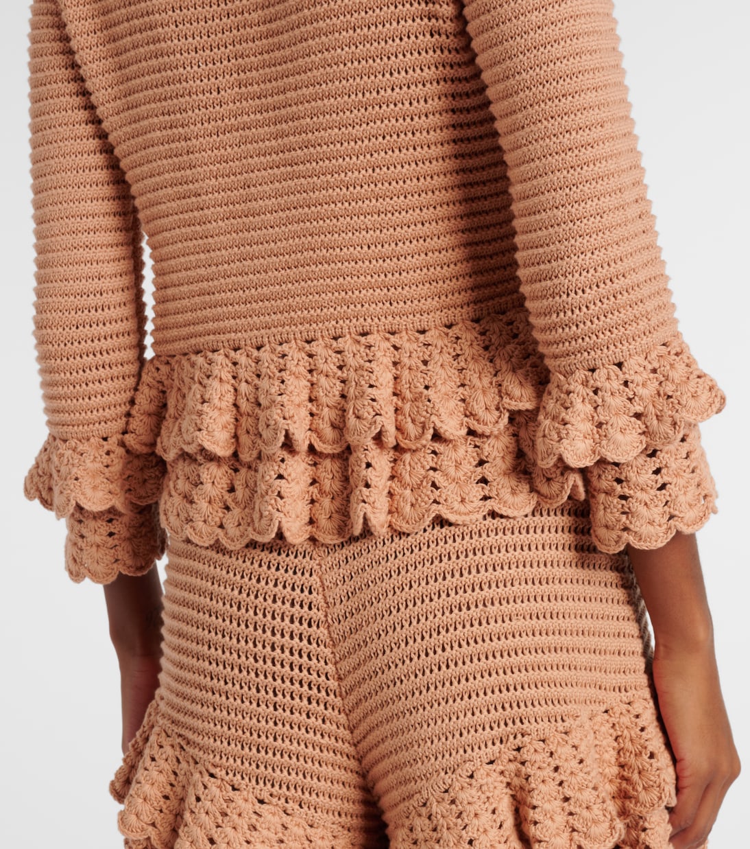 Cardigan en crochet de coton | Chloé