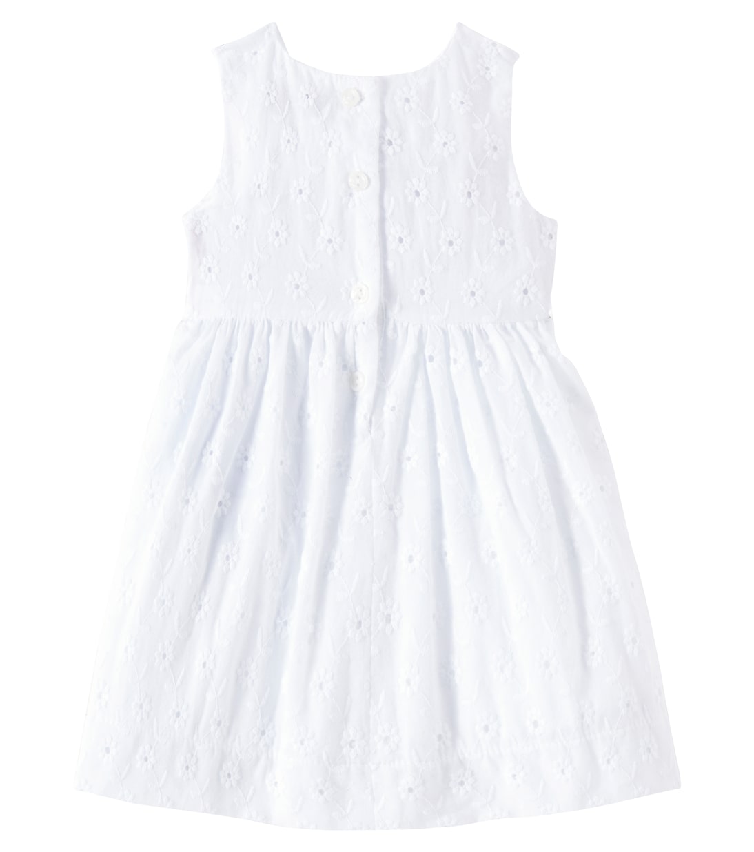 Baby Besticktes Kleid aus Baumwolle | Monnalisa