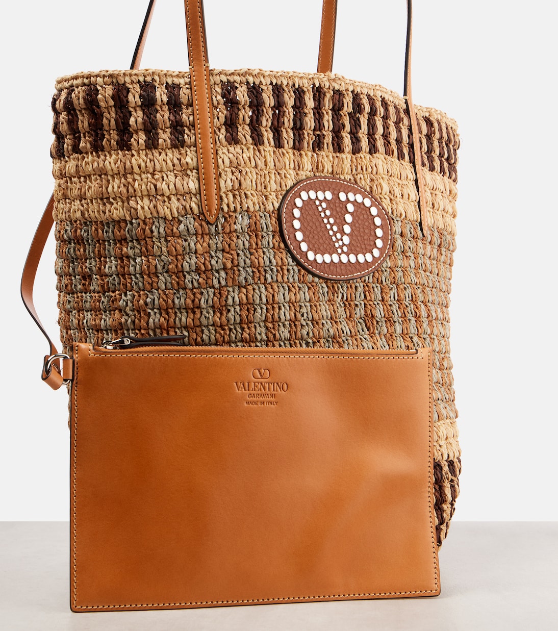Tote VLogo aus Raffiabast | Valentino Garavani