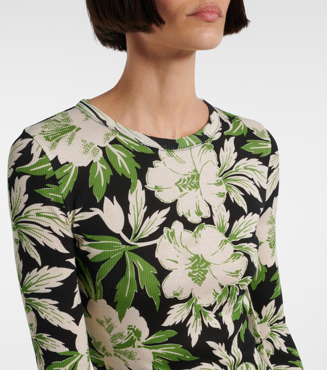 Vestido largo Trapeze de algodón y seda | Loewe