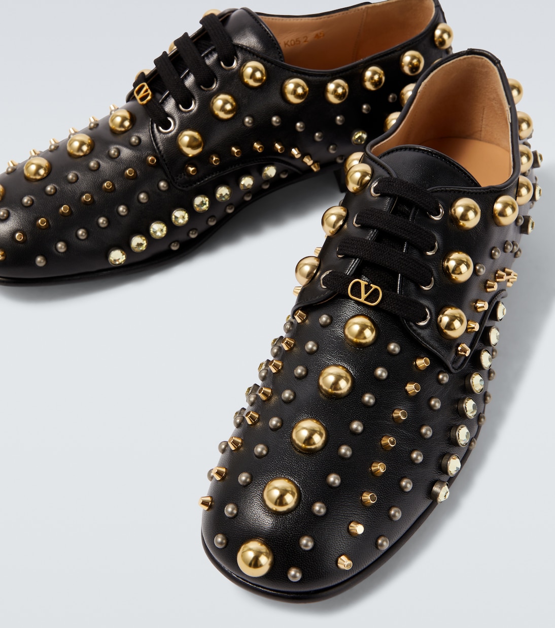 Mj Blues studded leather Derby shoes | Valentino Garavani