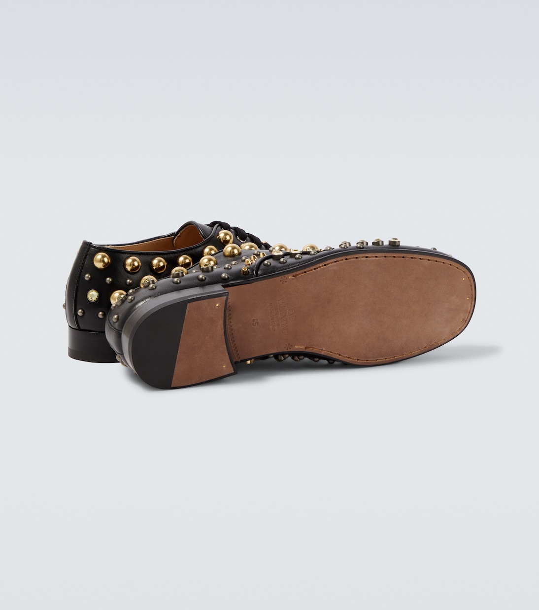 Mj Blues studded leather Derby shoes | Valentino Garavani