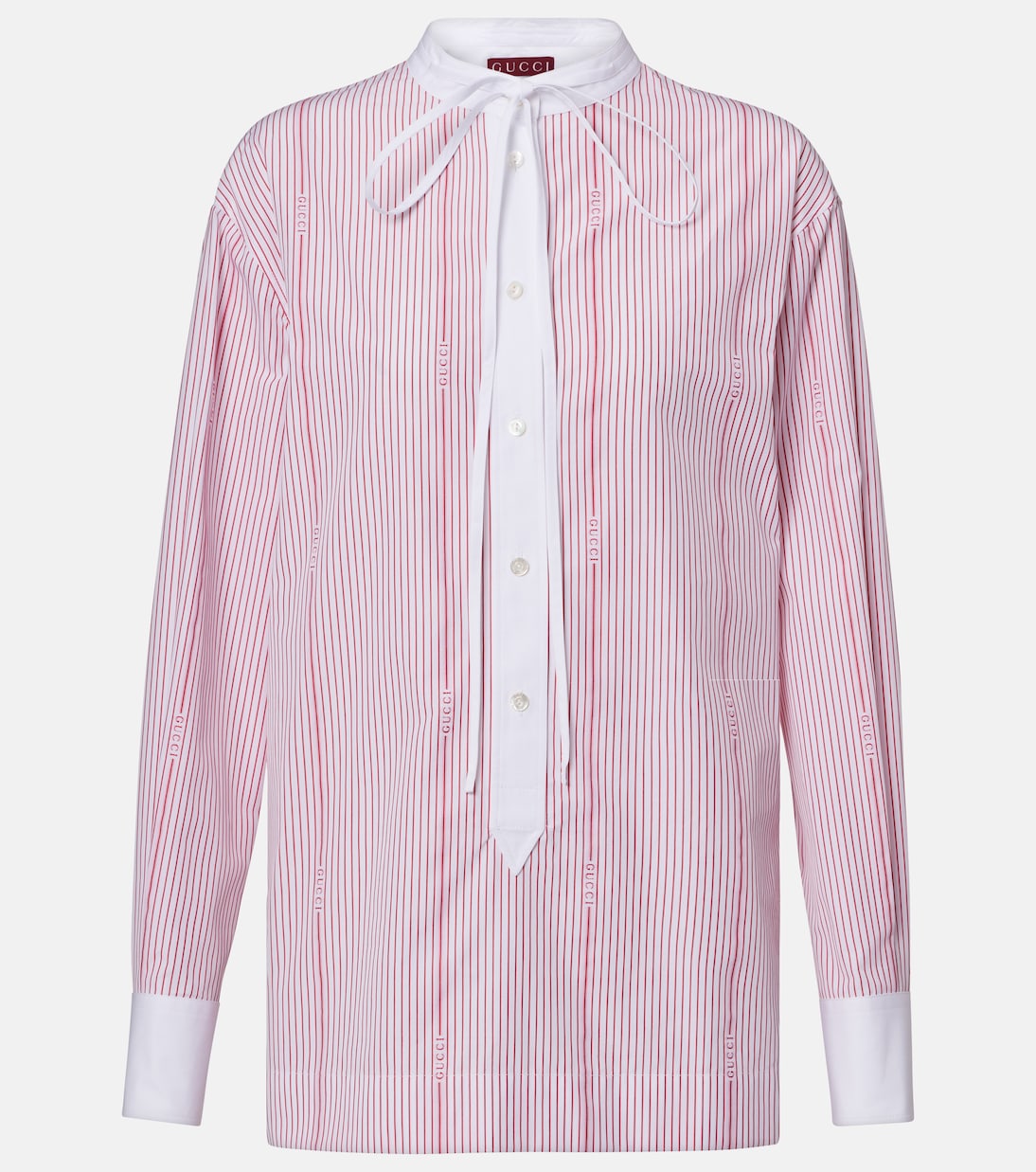 Striped cotton fil coupé shirt | Gucci