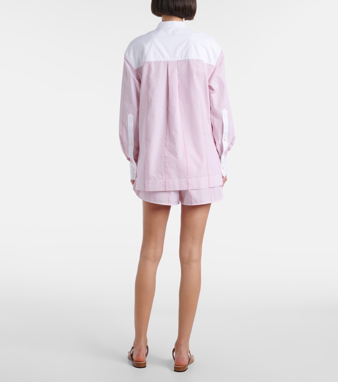 Striped cotton fil coupé shirt | Gucci