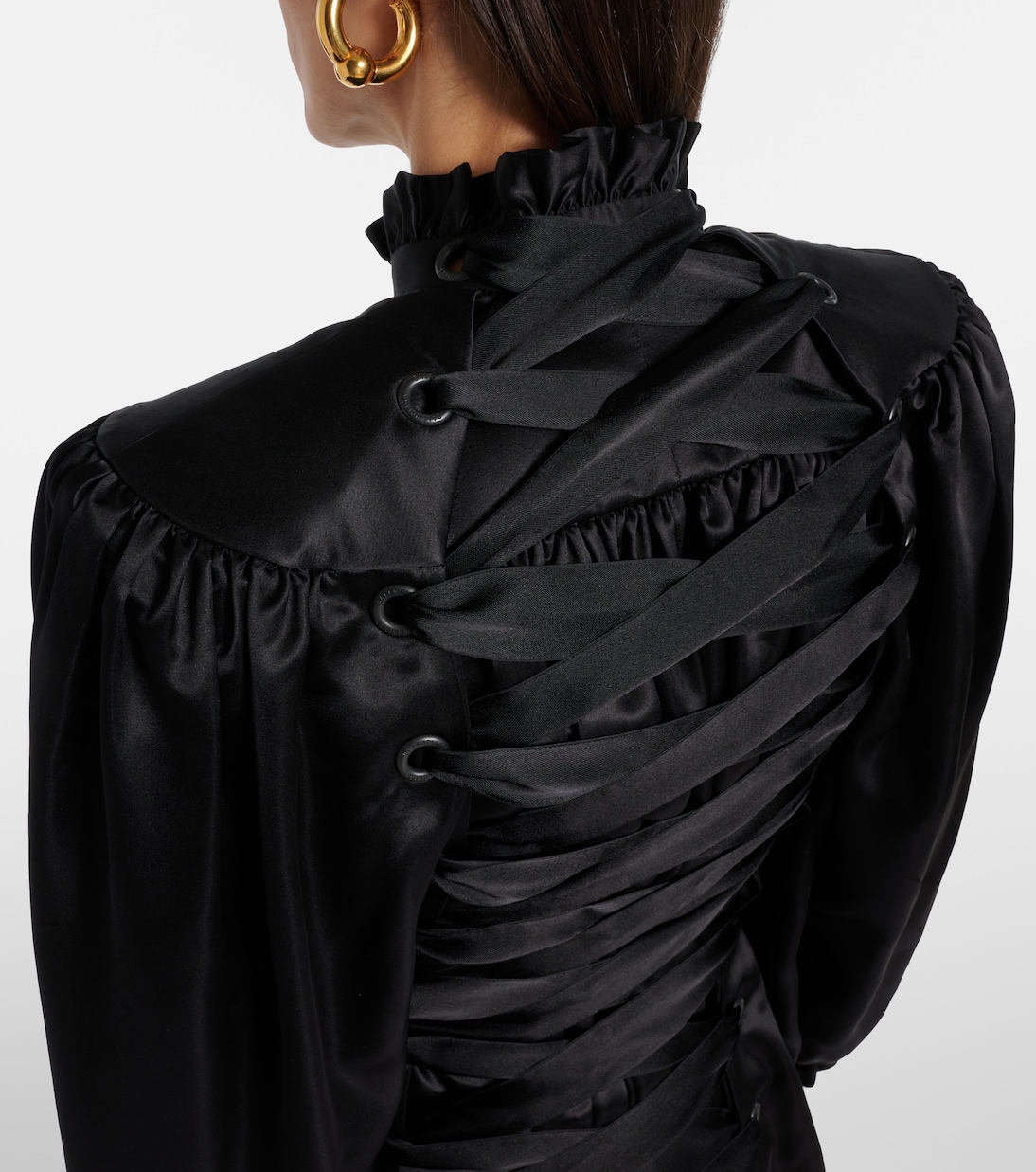 Blusa in raso di seta | Balenciaga