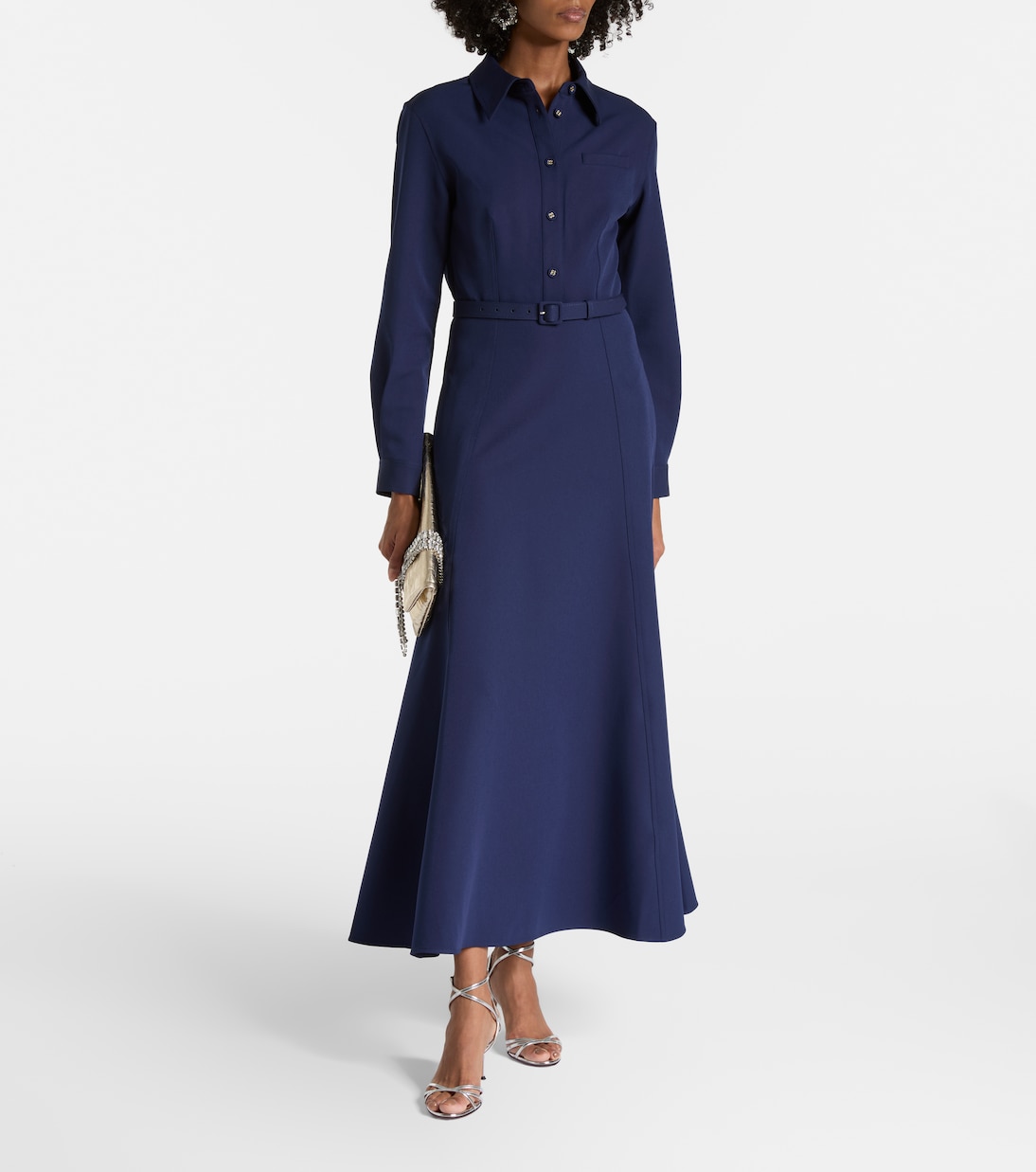 Hemdblusenkleid aus Crêpe | Roland Mouret