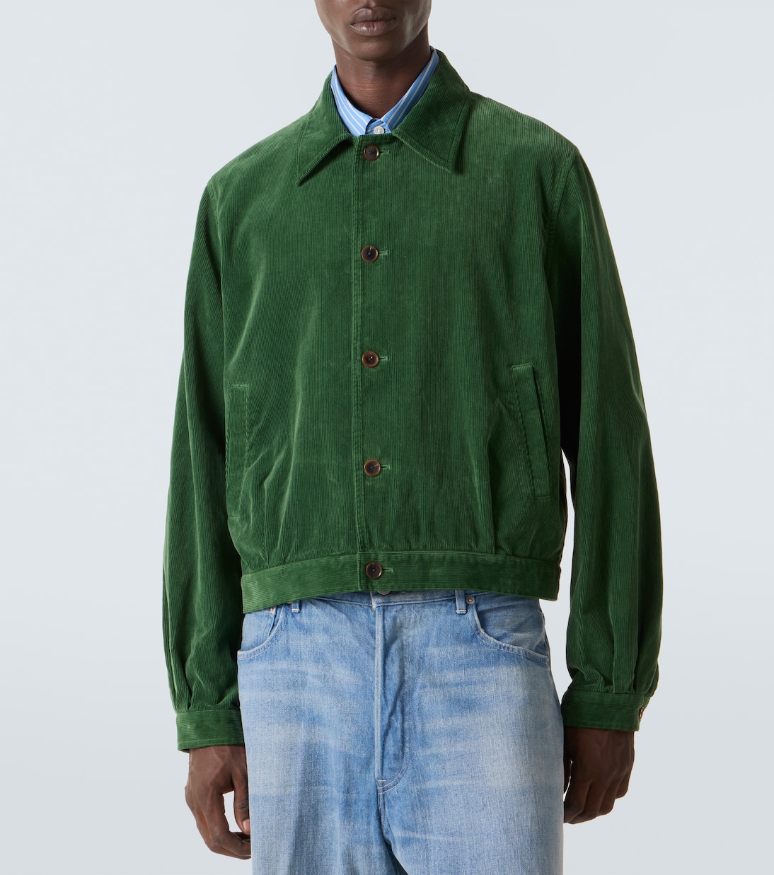 Veste blouson en velours côtelé de coton | Auralee