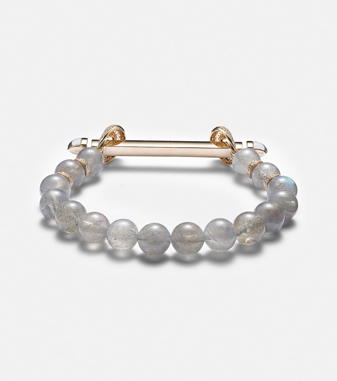 Bracciale Chakra in oro 18kt con diamanti e pietre preziose | Ananya