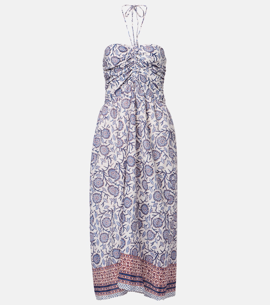Abito midi in cotone con stampa floreale | Velvet