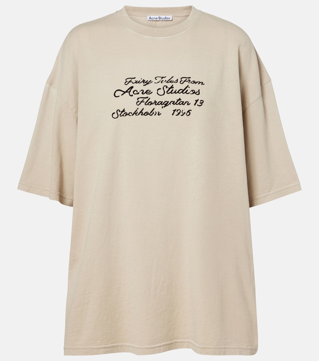 T-shirt in jersey di cotone con logo | Acne Studios
