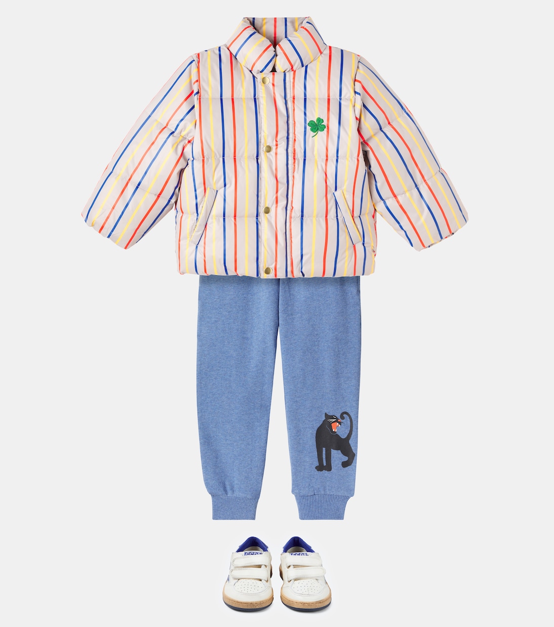 Veste matelassée rayée Clover | Mini Rodini