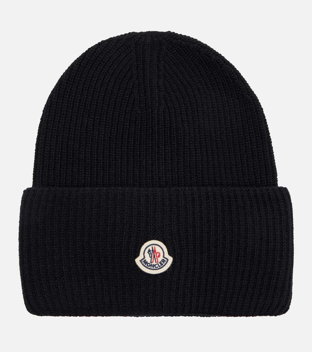 罗纹针织初剪羊毛便帽 | Moncler