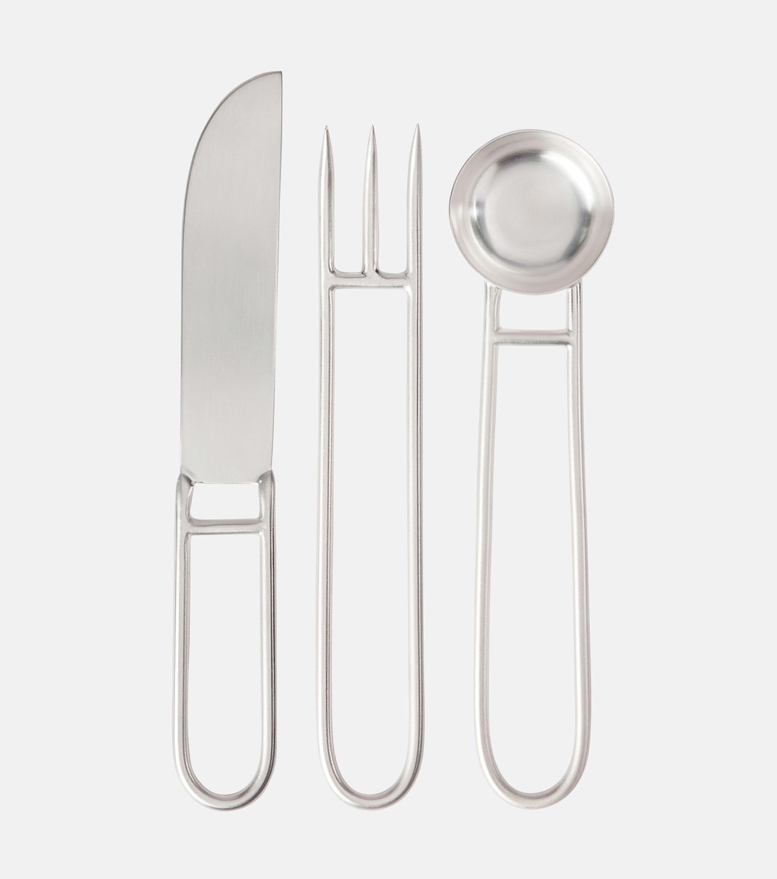 Artefacto silver-plated 3-piece cutlery set | Natalia Criado