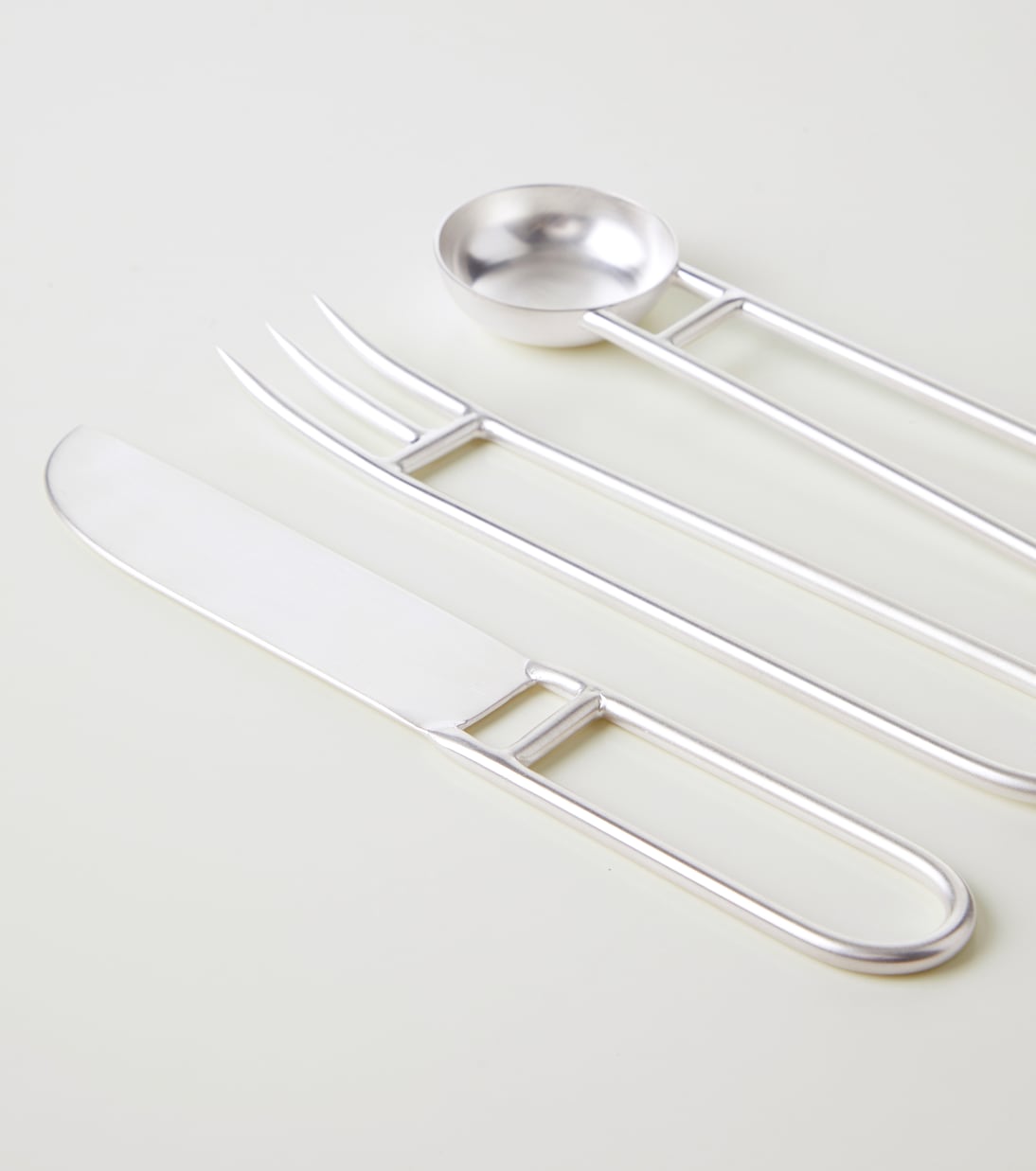 Artefacto silver-plated 3-piece cutlery set | Natalia Criado