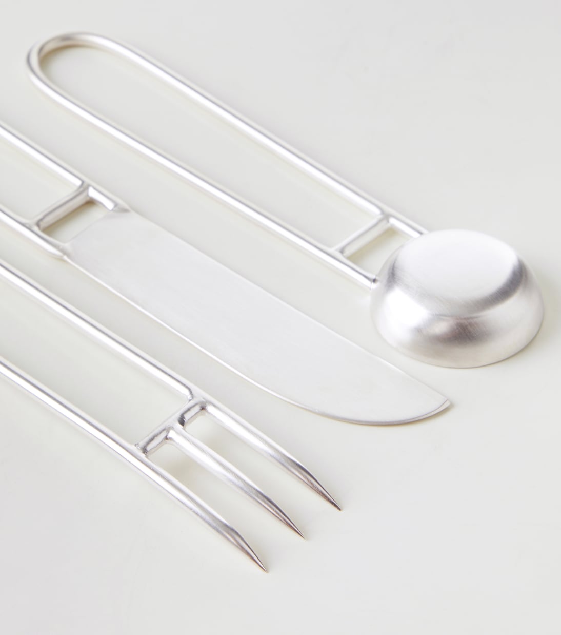 Artefacto silver-plated 3-piece cutlery set | Natalia Criado