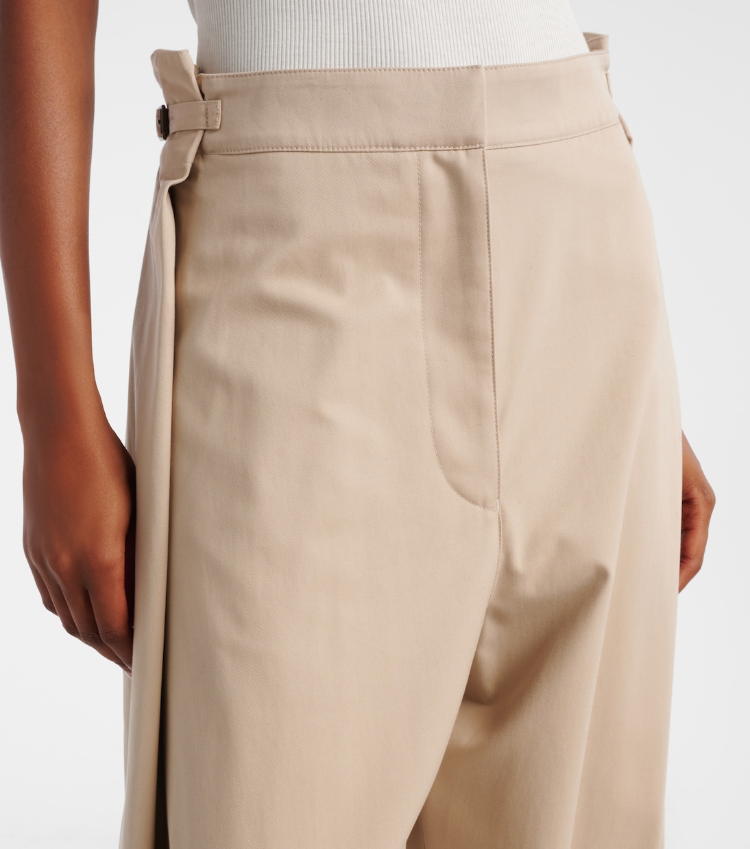 Pantalon ample en coton et soie | Loewe