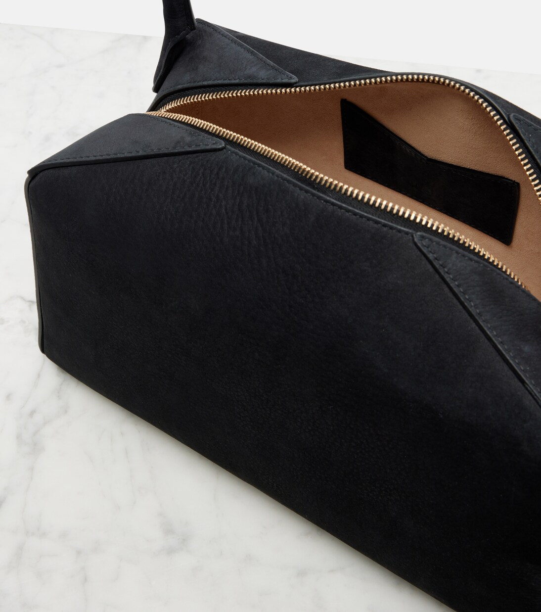 Le Bulldog Medium suede shoulder bag | Alaïa