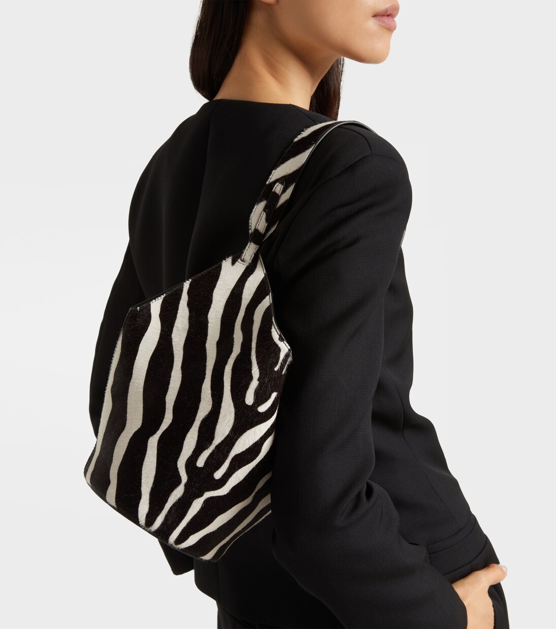 Lotus Mini calf hair and suede tote bag | Khaite