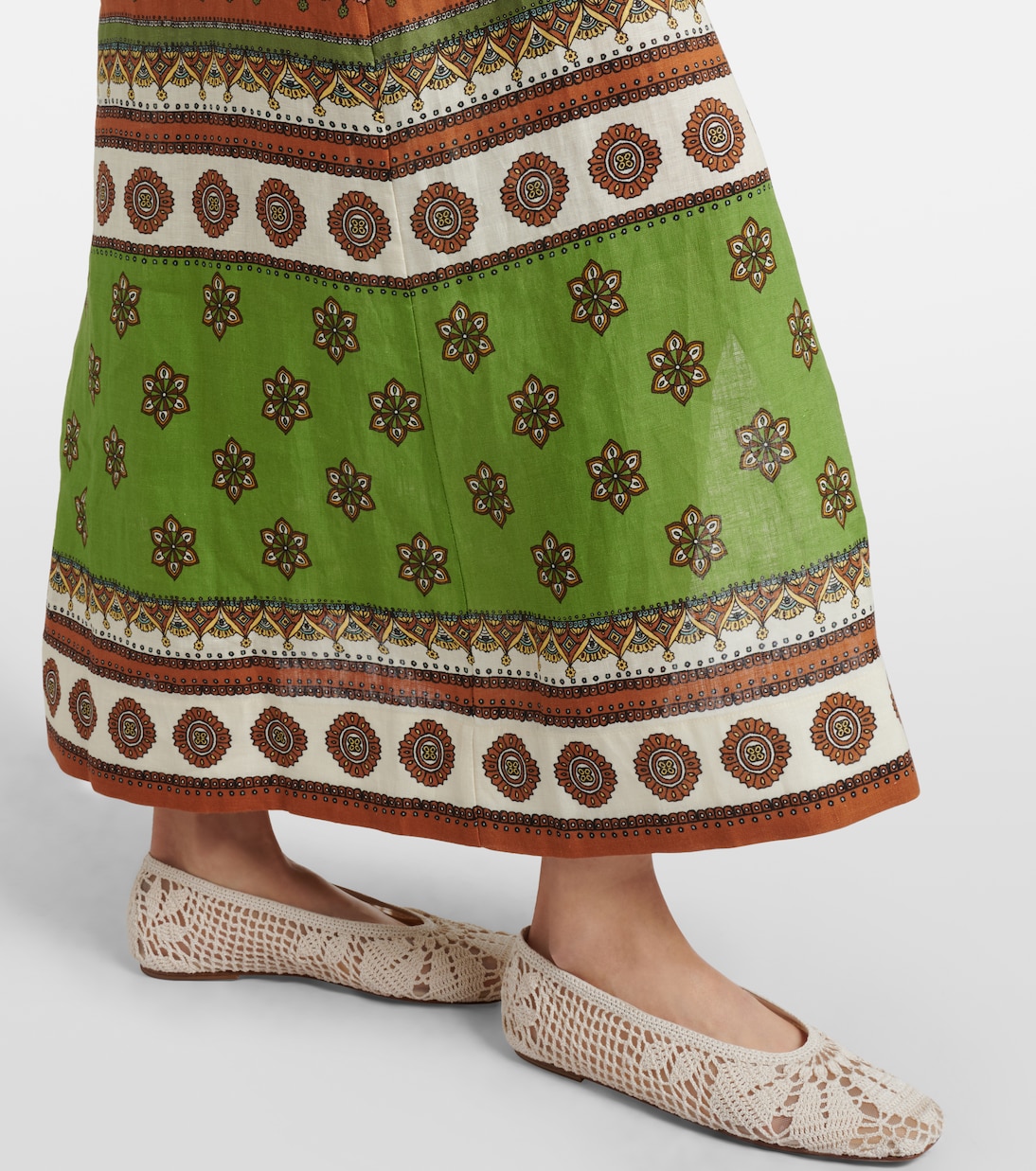 Contina belted linen shirt dress | Alémais