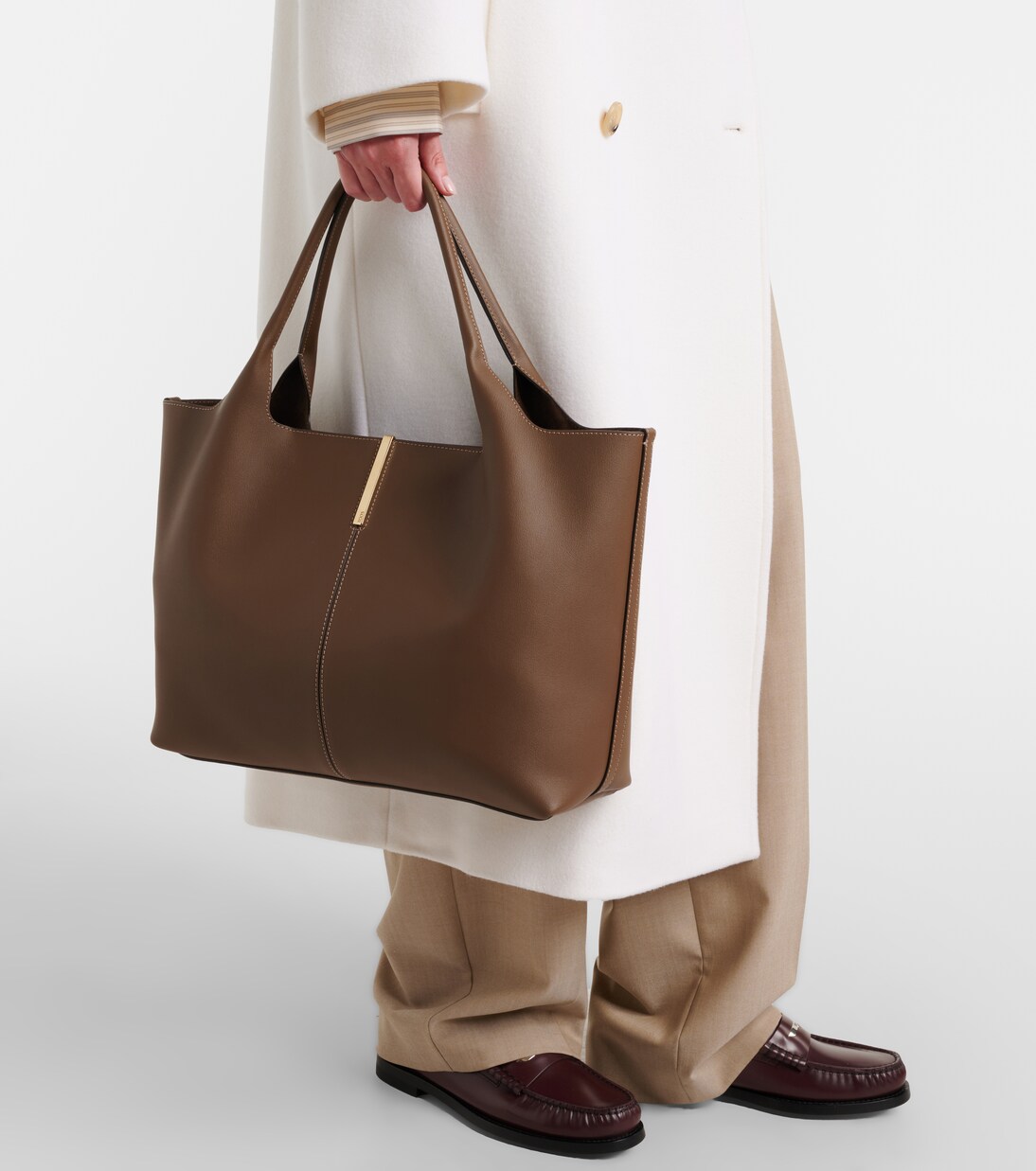 Ebr Medium leather tote bag | Tod's